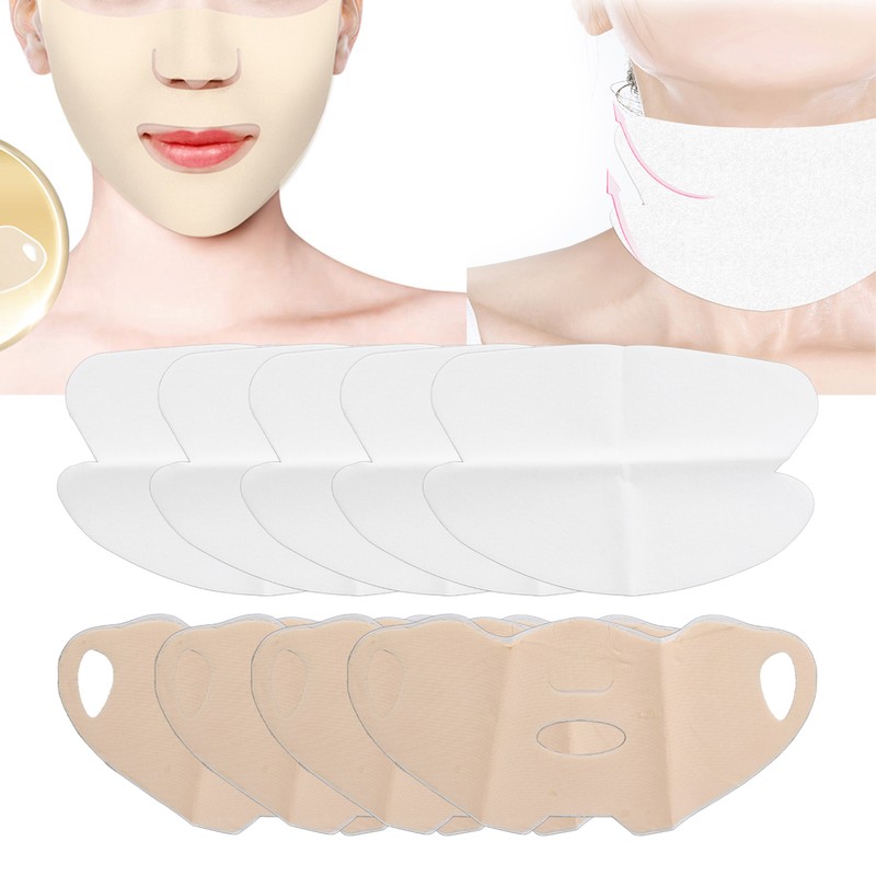 5pcs Hydrogel Neck Wrinkle Patch Mild 4pcs Sun Protection Facial