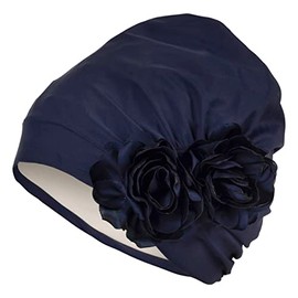 Fashy 3451 Swimming Cap with Flower Appliqué