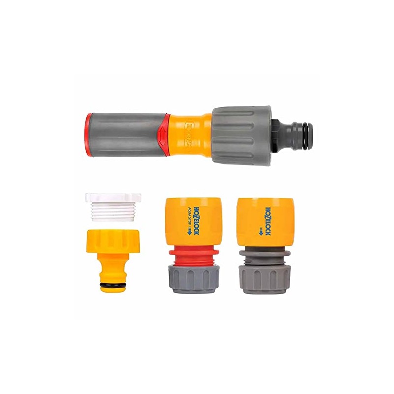 UKDD® Hozelock Nozzle and Fittings Starter Set - Inc Hose