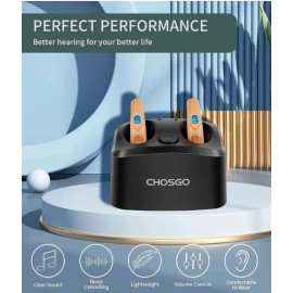 CHOSGO Rechargeable Hearing Aids for Seniors  – Analog OTC Hearing Aid for ClearSound