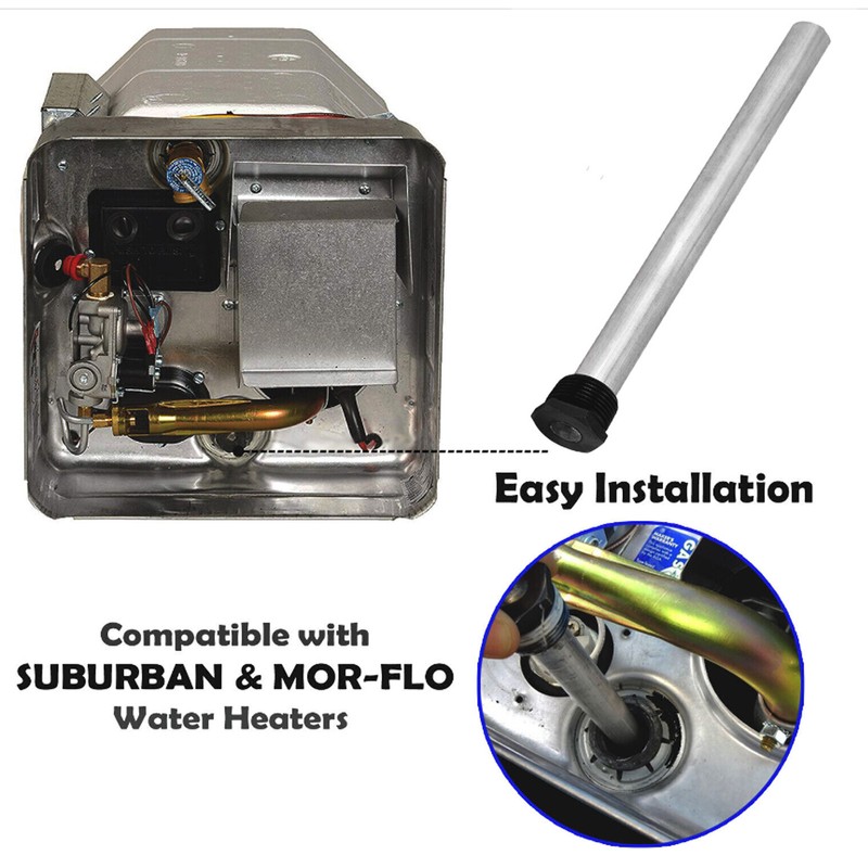 3/4in NPT Thread 232767 Water Heater Magnesium Anode Rod Replacement