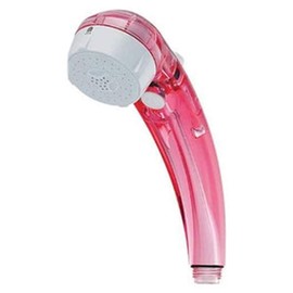 Kakudai 356-720-CR Massage Stop Shower for Low Water Pressure, Clear Red