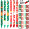 KAHEIGN 60Pcs Christmas Gel Ink Pens, 6 Styles Retractable Ballpoint