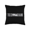 Allergy Technician Typeset Wear Allergy Testing Expert Throw Pillow