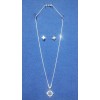Cadena Nudo De Bruja, Con Aretes Plata Ley 925. Incluye