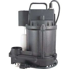 Flint Walling/Star 3SVS Cast-Iron Submersible Sump Pump, 1/3hp