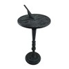 Verdigris Finished Cast Iron Dragonfly Sundial with Pedestal