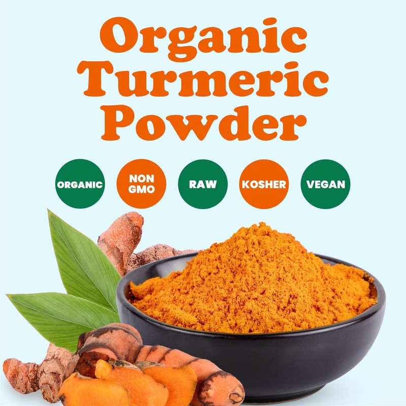Food to Live Organic Turmeric Powder, 2 Pounds Non-GMO, Finely