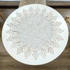 URROMA Polyester Round Doily, Grape Lace Polyester Round Tablecloth Cover
