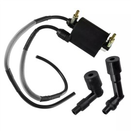 Caltric Ignition Coil Spark Plug Caps 16" Wire for Kawasaki Vulcan 1500 Classic 97-2008