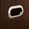 2 x Storage Baskets Bamboo Bathroom Basket Square Fabric Shelf