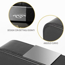 SANZIE Piccolo organizer da scrivania in pelle di lusso, vassoio decorativo per tavolo d'ingresso per contenere gioielli, orologi, cosmetici, chiavi, telefono, portafoglio, accessori per casa e