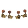 4 Pcs Ukulele Tuning Peg 2R 2L Metal Rosewood Elegant