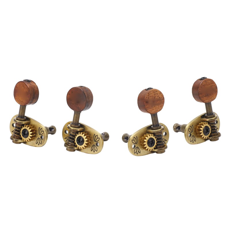 4 Pcs Ukulele Tuning Peg 2R 2L Metal Rosewood Elegant