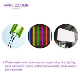 DMiotech 94mm x 100mm 4" Clear Acrylic Pipe Rigid Plastic Tubing for Aquarium Water Pipe, Water Cooling System, Plumbing