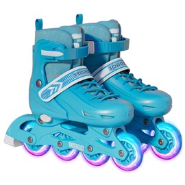 Inline Skates, Inline Shoes, Roller Skates, Size Adjustable, With Brake, Removable, Breathable, Abrasion Resistant, 4 Wheels, All Wills Glow, Roller Blades, For Kids, Junior Roller Skates, Girls, Boys