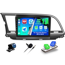 CAMECHO 2+64G Android 13 Car Stereo for Hyundai Elantra 2016 2017 2018, Wireless CarPlay Radio Android Auto Car Radio, 9" Touch Screen Radio Dash Kit GPS Bluetooth WiFi RDS SWC Mirror Link