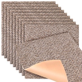 Feather Peel and Stick Carpet Tiles, Attached Cushion, Easy DIY Install, Soft Residential Carpet, American Made, Seamless Appearance, Plush (10 Tiles - 22.5 Square Feet) (Soar, 18x18)