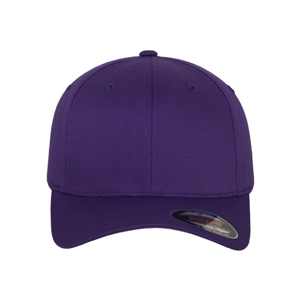 Flexfit Unisex's Wooly Combed Baseball Cap, Purple, S/M