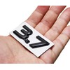 PartsTo Metal Blackout 3.7 Fender Side Boot Emblem Badge Decal
