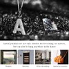 DXNQ Bling Initial Car Rear View Mirror Ornament, Crystal Sparkling