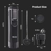 All-in-one Cigar Torch Lighter with Triple Flame, 2 Cigar Holders,