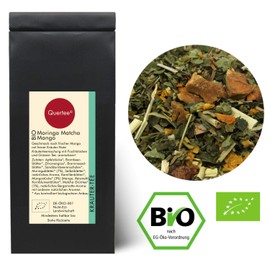 Quertee - Organic Herbal Tea "Moringa Matcha Mango" - Organic Tea with Mango and Fine Herbal Note (500 g)
