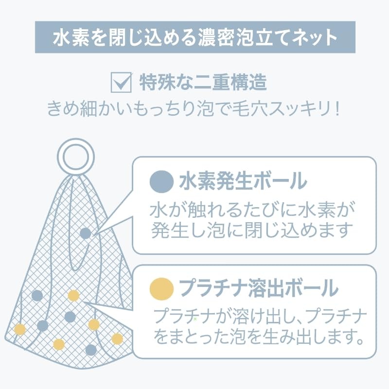 SHIKARI Platinum Bubble Net, Facial Cleansing Net, Foaming Net, 3.9