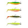 Savage Gear Cannibal Shad Mix - 4 Mounted Rubber Fish