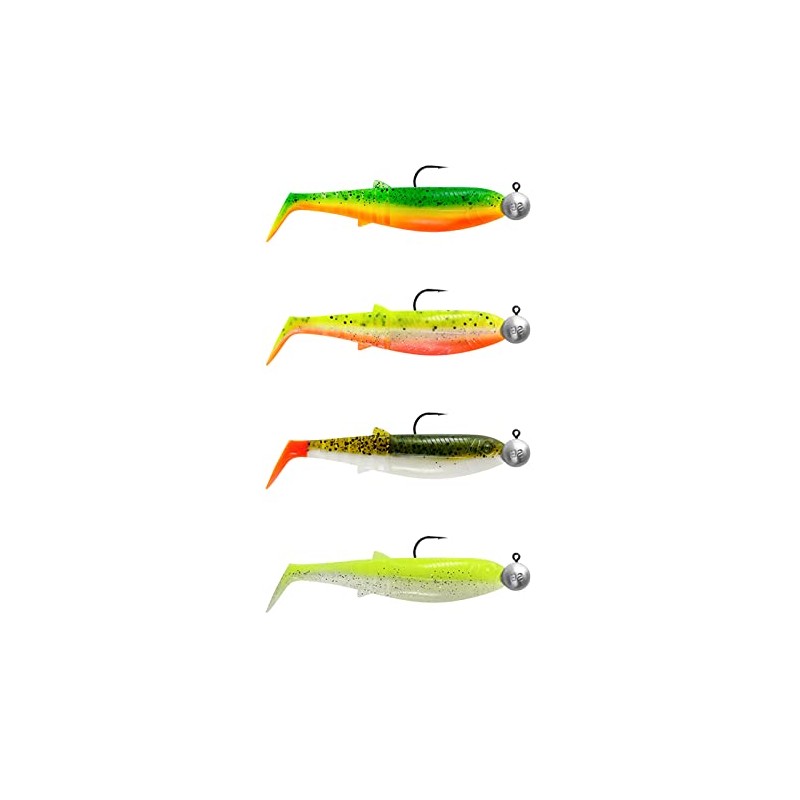 Savage Gear Cannibal Shad Mix - 4 Mounted Rubber Fish