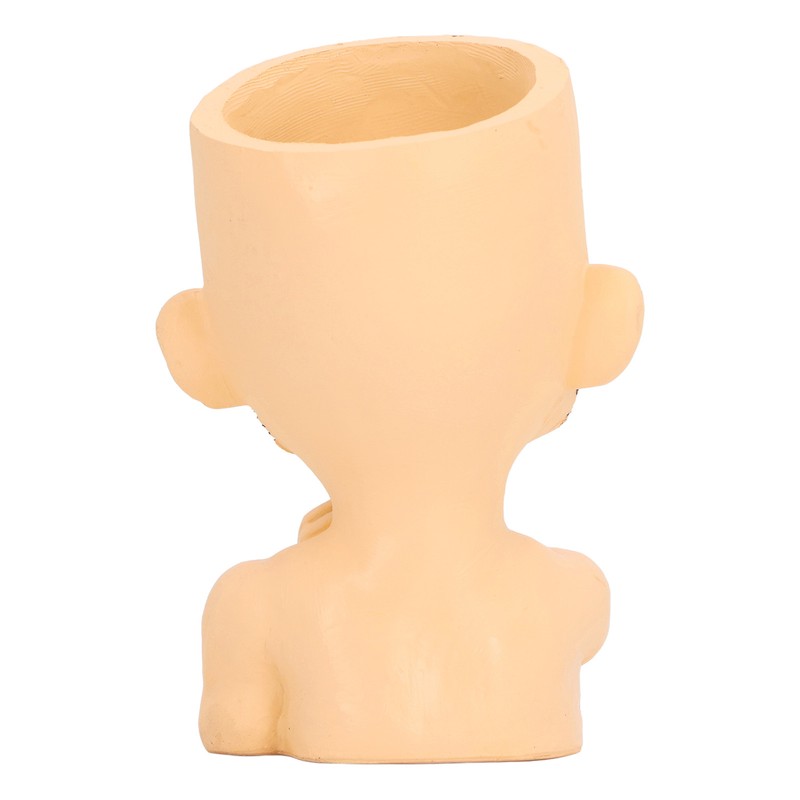 Face Planter Pot with Drainage Hole Man Face Flower Pot