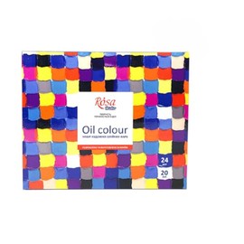 Rosa Studio Kit (Set) Oil Paints with 24 Tubes 20ml Pastel Paints, Professional, Quadro, FAI by Te, Arte, Painting