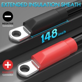 ENEKERP EZGO Battery Cables, Golf Cart Wiring Kit for TXT 1994-UP 36V and 48V, 4 Gauge 7 PCS Pure Copper AC/DC Wire Kits