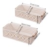 AIMALL Hand-Woven Cotton Rope Storage Basket with Wooden Handles, Square