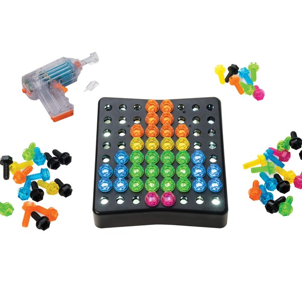 Educational Insights Design & Drill BrightWorks – 84-Piece Light Up Drill Set, STEM Learning with Toy Drill: Ages 3+
