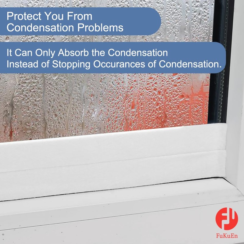 FuKuEn Window Condensation Absorber Moisture Absorber for Windows Condensation Absorbent