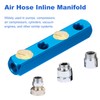 PATIKIL Air Manifold, 2 Way 5 Port PT 1/4" Aluminum