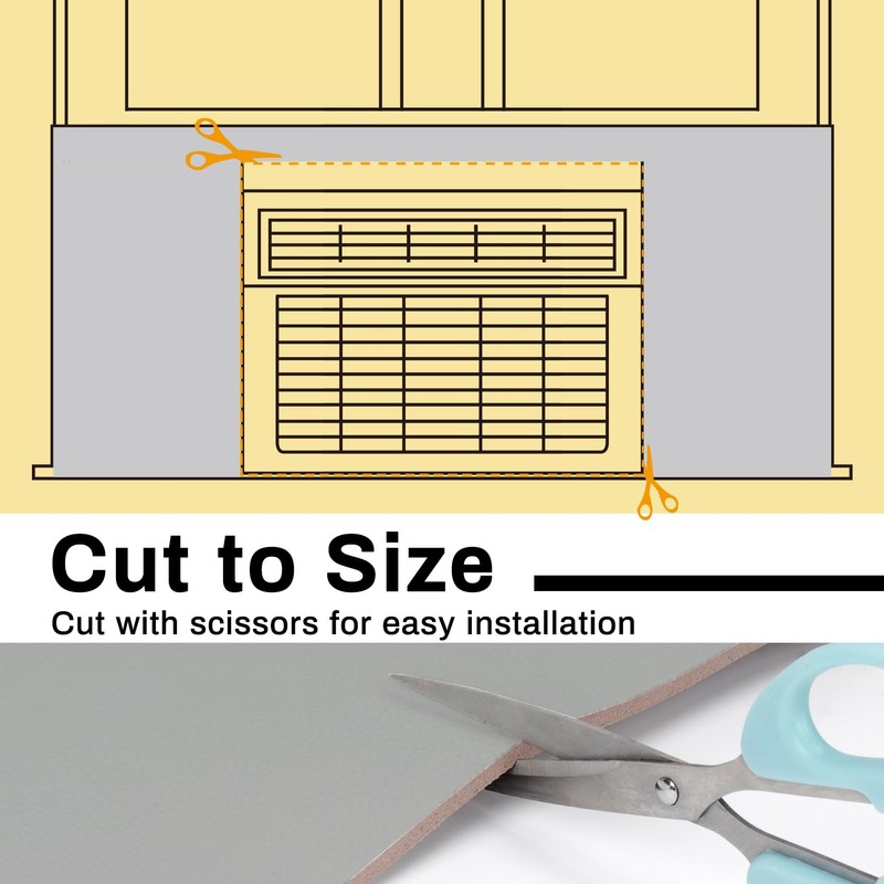 Powrocket Window Air Conditioner Surround Foam Insulation Panels,Window AC Side