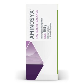 SYXYL Aminosyx Tabletten/Nahrungsergänzungsmittel mit Vitamin B-Komplex, Guarana & L-Tryptophan für eine geregelte Tag-Nacht-Balance/Je 60 Tabletten für Tag & Nacht