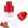 QKEPCY Cherry Stone Remover with Handle Press 7 Cherry Pitter