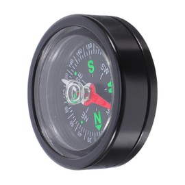 Abaodam Bicycle Compass Hiking Compass Navigation Mini Pocket Compass Camping Compass Outdoor Compass Hand Held Compass Drafting Compasses Compass for Watch Band Bulk Compass Black Plastic