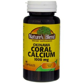 Natures Blend Okinawa Coral Calcium 1,000 mg 60 Caps by Natures Blend                                                                                 