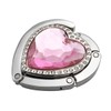 Reizteko Purse Hook, Rhinestone Heart Love Foldable Handbag Purse Hanger