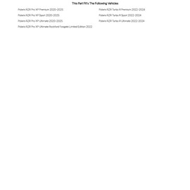 Tusk LED Light Bar Brackets 30 inch Straight/Curved for Polaris RZR Turbo R Ultimate 2022