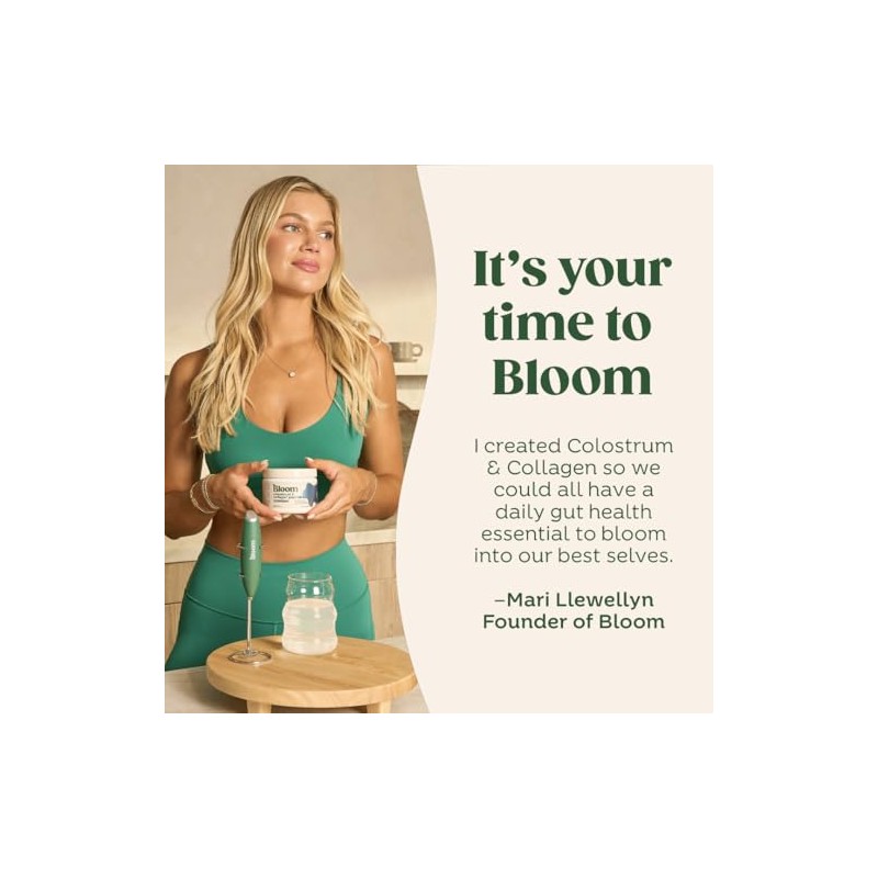 Bloom Nutrition Calostro Bovino Polvo Vitamina Salud Intestinal Apoyo Inmunitario
