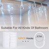 MAXIDEA Clear Shower Curtain Liner 72x72 inch - PEVA 8