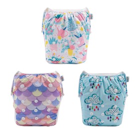 Babygoal Baby Reuseable Washable and Adjustable for Swimming,Outdoor Activities and Daily Use,Swimming Lessons for Babies 0-3 Years, 3ZSD25-CA