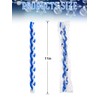 Conelist 24 Pack Havdalah Candle, Braided Blue and White, 11