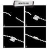 LICQIC Roller Blind Cord Connector Clips, Replacement Blind Pull Cord