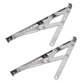Sourcingmap 202 Stainless Steel 12-inch Window Casement Friction Hinges Stay Silver Tone 2pcs